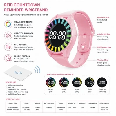 RFID Titreşim Hatırlatma Bilekliği